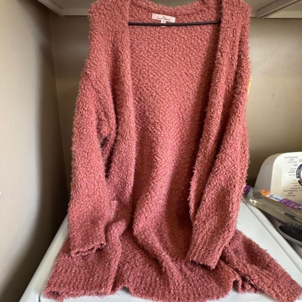 Lovetree-design Women's Burgundy and Pink Cardigan